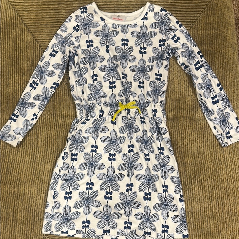 Hanna Andersson Blue Floral Girls Dress Size 130